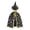 Black, variant on NordicNest Cloak For Kids Party Witch Cape Elegant Style Cape With Embossed Gold Design Ski Jackets Girls
