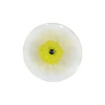 Dale Tiffany Ribera Flower Hand Blown Art Glass Wall Décor with Wall Mounting Bracket, 12-Inch Diameter