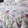 thumbnail image 2 of Floral Duvet Cover Set King Size Bedding Set White Microfiber Comforter Cover with Zipper Clousure and Corner Ties, 2 of 6