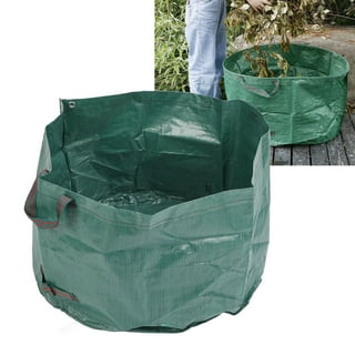 Heavy Duty Garden Waste Bags Industrial Handles & Fabric Reusable UV Water  Resistant Outdoor Bin Sack for Refuse Rubbish Leaves Grass Weeds (Color 