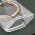 thumbnail image 3 of Práctica bolsa de PVC para guardar joyas, antioxidación, para pendientes, collares y pulseras, a prueba de polvo, transparente y gruesa, 3 of 5