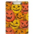 thumbnail image 1 of FMSHPON Halloween Retro Pumpkins Jack O Lantern Clipboard Hardboard Wood Nursing Clip Board and Pull for Standard A4 Letter 13x9 inches, 1 of 5