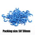thumbnail image 2 of 1/4 3/8 OD TUBO PIBLE PIE EJEGIO AZUL CLIP C-RING HOSE Conector Quick Aquarium, 2 of 8