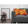 thumbnail image 3 of Ambesonne Orange Throw Pillow Cover 2 Pack, Abstract Digital Waves, 20", Burnt Orange, 3 of 7