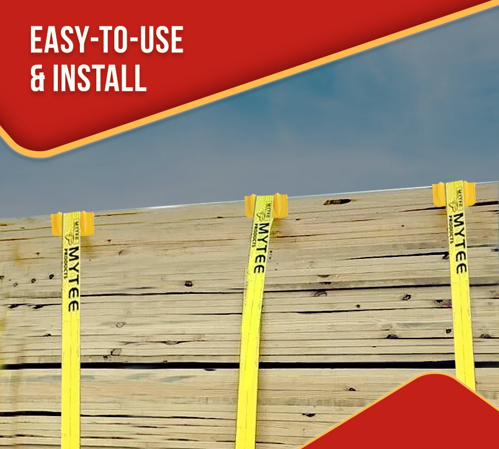 4 Pack 8"x8"x12" Yellow Flatbed Corner Protector - V Shaped Edge Guard for Tie-Down Winch & Ratchet Straps - Fit 1 Straps Up To 4"- Plastic Corner Protector for Trailer Cargo Load