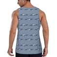 thumbnail image 3 of Gaeub Cute Whale Men's Athletic Tank Top, Workout Sleeveless Shirts, Running Tank Tops for Gym, Running, Training - XX-Large, 3 of 9