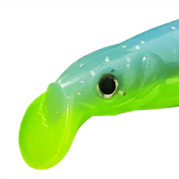 Soft Plastic Swimbait Paddle Tail Set In For Bass, Trout, Walleye