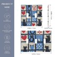 thumbnail image 2 of Yayeee Toggle Light Switch Wall Plate 3-Gang 6.37"x4.48" Decorative Outlet Cover, Black Cats and Hearts, 2 of 7