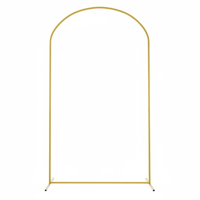 kowaku Gold Metal Arch Stand Reusable Wedding Arch Frame Easy Assembly Arched Backdrop Frame for Party