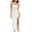 White, variant on Timegard Summer Dresses for Women Square Neck Slim Comfy Split Evening Long Dress Formal Dress