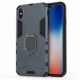 thumbnail image 3 of Dteck For iPhone Xs Max 6.8 inch Case, [Magnetic Car Mount] Heavy Duty Armor Protective Rugged 2 in 1 Shock-Absorbing Case with 360 Degree Rotation Ring， Navyblue, 3 of 11