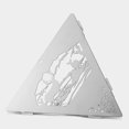 thumbnail image 4 of 1 Set For Triangle Hanging Furnace Bonfire Campfire Pit Camping Wood Stove Stand Frame Fire Rack Stainless Steel Mesh Fire Pit For Outdoor, 4 of 5