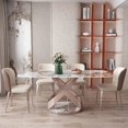 thumbnail image 2 of Outdoor Modern Dining Tables Desk Hallway Conference Luxury Restaurant Dining Tables Hotel Mesas De Jantar Furniture WJ20XP My Lux Decor Round, 2 of 6