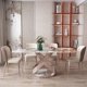 thumbnail image 2 of Outdoor Modern Dining Tables Desk Hallway Conference Luxury Restaurant Dining Tables Hotel Mesas De Jantar Furniture WJ20XP My Lux Decor Round, 2 of 6