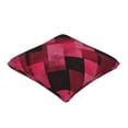 thumbnail image 3 of Multi-Size Linen Sofa Pillow Cover Invisible Zipper Open And Close Strong Use For Sofa Chair Garden Sofa Car Argyle Plaid Magenta_1 20"X20", 3 of 8