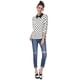 thumbnail image 3 of Disfraz de Halloween Allegra K Blusa Camisa Polka Dots Blanco M, 3 of 7