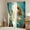 Teal, variant on Erosebridal 3D Pug Curtains for Living Room, Teal Ocean 30%-50% Blackout Curtains Set of 2 (38x45), Cute Dog Animal Decor
