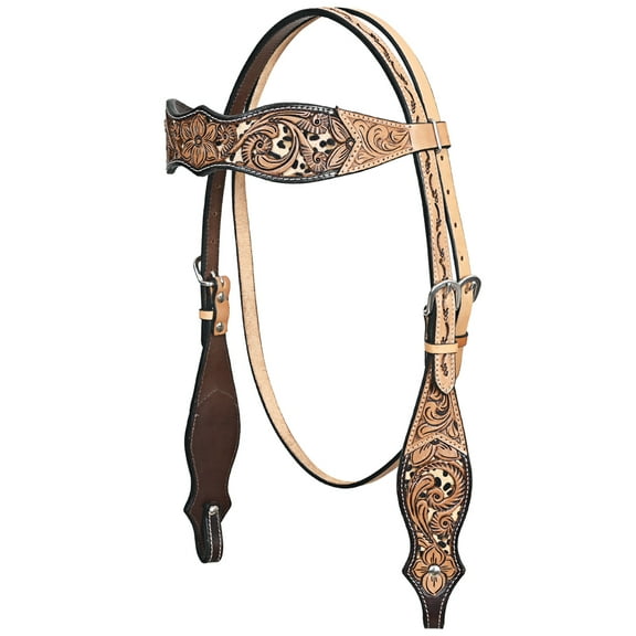 HILASON Western Horse Headstall American Leather Tan