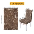thumbnail image 6 of TSOVTHRID Brown Marble Texture Print 7 Pcs Tablecloth Chair Covers Set Stretchable Washable Rectangle Table Cover with Seat Slipcovers for Dining Room Banquet Wedding Party Kitchen Decor, 6 of 6