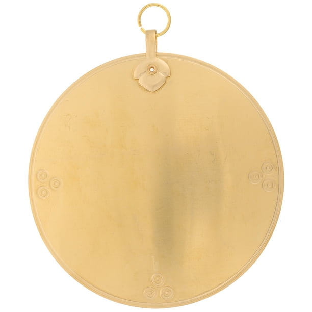 KAKOWELY Espejo Bagua de estilo vintage, colgante de espejo de cobre, decoración para el hogar y la oficina.