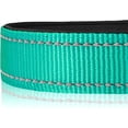thumbnail image 4 of Reflective Dog Collar,Soft Neoprene Padded Breathable Nylon Pet Collar Adjustable for Large Dogs,Teal,L, 4 of 18
