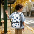 thumbnail image 6 of Geometric Hexagon White Pattern 17" School Backpacks for Teens,Waterproof Oxford Fabric,S-Shape Padded Straps for School,Travel,Hiking,Camping, 6 of 6