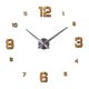 thumbnail image 1 of Reloj de pared Reloj de espejo Metal Número simple Etiqueta DIY 3D Morden Mute Decoración de la sala de estar sidaley JJ24735-04B, 1 of 5