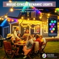 thumbnail image 4 of AYAMAYA 100FT Smart Permanent Outdoor Lights with 60 LED, Waterproof Eaves Light with Remote & APP Control for House Holiday Party Decor, 4 of 8