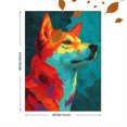 thumbnail image 3 of Colorful Shiba Inu Canvas Wall Art, Retro Dog Portrait Print, Pet Lover Home Decor Gift, 3 of 8