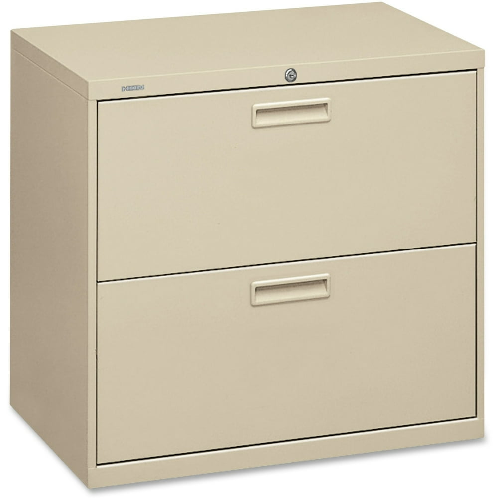 HON 2 Drawers Lateral Lockable Filing Putty
