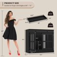 thumbnail image 2 of QinaQin 35.4-Inch Glass-Door Sideboard with Storage Space and Drawers, Modern Style, Suitable for Dining Room and Kitchen, 2 of 8