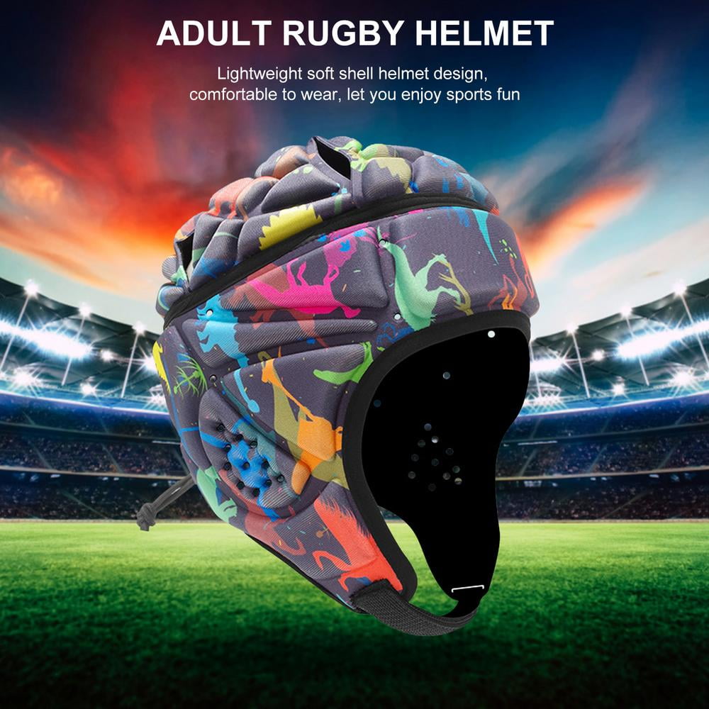 Soft Shell Protective Headgear Reduce Impact Collision Protection Childs Head Ear Chin jaw Youth & Adult Sizing rosemaryrose Multi-Sport Gear Rugby Headguards Padding Padded Helmet 