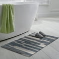 thumbnail image 2 of Yuma Indoor/Outdoor Grey Mid-Century Striped 1'8" x 2'6" Non-Skid Accent Rug, 2 of 8