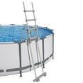 thumbnail image 2 of Bestway: Flip & Lock - 48" Pool Ladder -For Above Ground Swimming Pools, Corrosion Resistant Metal Frame, Anti-Slip Plastic Steps, Ladder Raise Design, 2 of 7