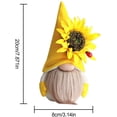thumbnail image 4 of Husfou Sunflower Summer Gnome Plush Decorations for Bumble Bee, Fall Handmade Faceless Cute Elf Ornaments, 2 Pack, 4 of 7