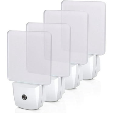 DEWENWILS LED Night Light Plug in with Dusk to Dawn Sensor, Nightlight for Kids Bedroom Bathroom Kitchen Hallway Daylight 4-Pack
