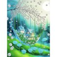 thumbnail image 1 of Diamond Painting 5D DIY Kit de taladro en forma especial parcial Decoración verde (YXC570), 1 of 9