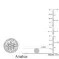 thumbnail image 3 of Dazzlingrock Collection Round White Diamond Cluster Flower Pushback Stud Earrings for Women (0.40 ctw, Color I-J, Clarity I1-I2) in 14K White Gold, 3 of 4