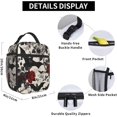 thumbnail image 6 of Goth Lunch Box for Adults Women Floral Lunch Box Insulated Cooler Reusable Lunch Bag Container Gifts for Work Office Picnic Travel, 6 of 7