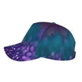 thumbnail image 5 of Naloa Original Classic Low Profile Hat Men Women Baseball Cap Dad Hat Adjustable Unconstructed Purple and Green Glitter Print Cap, 5 of 9