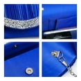 thumbnail image 5 of Dasein Women Satin Evening Bags Rhinestone Clutch Purses for Wedding Party Formal Dressy Handbag with Shoulder Chain, 5 of 7