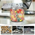 thumbnail image 6 of Yayeee Ashtray with Lid for Cigarette Smokeless Stainless Steel Home Ash Holder, White Striped Lemon, 6 of 7