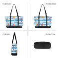 thumbnail image 6 of FORMRS Canvas Laptop Tote Bag for Women with 15.6" Computer Compartments Shoulder Handbag, Yellow Sailboats, 6 of 7
