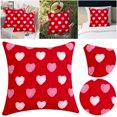 thumbnail image 4 of Cubierta Almohada Tiro Suave 2 Piezas Patrón Corazón para El Día San Valentín, 4 of 9