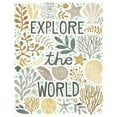 thumbnail image 2 of Mullan, Michael 26x32 White Modern Wood Framed Museum Art Print Titled - Under Sea Treasures I Gold Neutral, 2 of 4