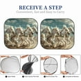 thumbnail image 6 of Salouo Roman Chariot Horse Race Pattern Car Windshield Sun Shade Foldable | Front Windshield Shade for Sun, Heat and UV Rays | Interior Sun Protection-Large, 6 of 6