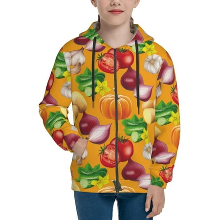 

Hoodies for Teen Girls Boys cucumber onion Potato Long Sleeve Youth Kids Essentials Zip Up Hoodie Lghtweight Fashion Hoodies & Sweatshirts Jacket Fall Winter Outfits Tops