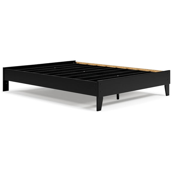 Signature Design by Ashley Casual Finch Queen Platform Bed  Black