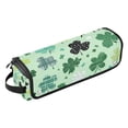 thumbnail image 2 of Hair Tool Organizer Bag with Heat Resistant Mat Removable Travel Storage Case for Hot Air Brushes Curling Irons Various Patterns Shamrocks, 2 of 8