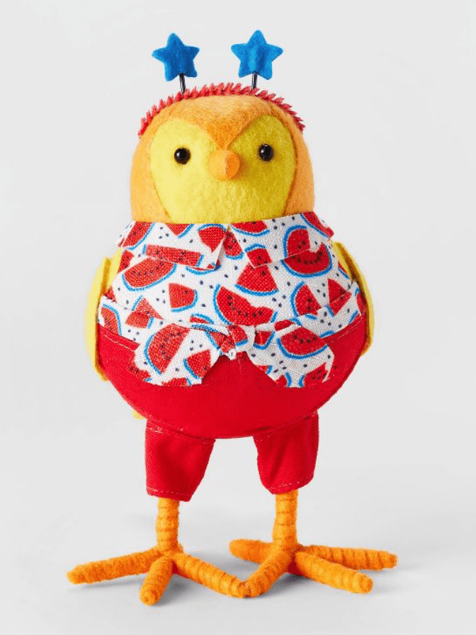 Target Fabric Bird Featherly Friends Mellie Decorative Figurine Sun